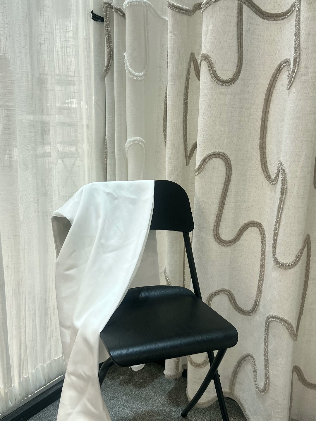 NET TEKSTİL curtain fabric display